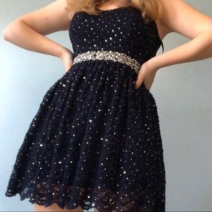 Sparkle navy dress